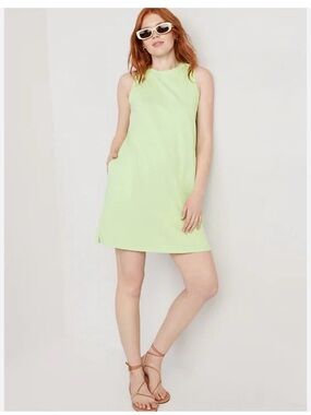 Old Navy Sleeveless Shift Dress in Light Lime